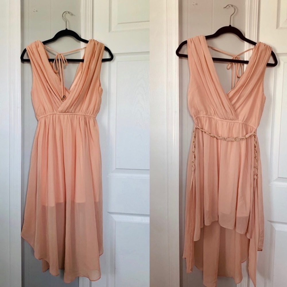 Beautiful pink high low dress 💖